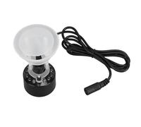 Fdit Machine à brouillard, générateur de brume, machine à fumée, ions négatifs avec humidificateur à ultrasons LED 3 couleurs, support anti-éclaboussures pour célébrations paysage d'étang