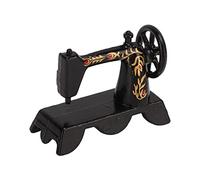 Fdit Machine à Coudre Miniature pour Maison de Poupée, Accessoire Décoratif Vintage en Métal pour de Collection Adulte, échelle 1:12
