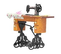 Fdit Machine à Coudre Vintage pour Maison de Poupée, échelle 1:12, Meubles Miniatures, Décoration, Bûches, Artisanat en Métal, Amateur d'art