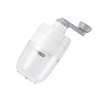 Fdit Machine à Glace Pilée Manuelle, Broyeur à Glace Portable à Manivelle avec Lames en Acier Inoxydable de qualité Supérieure et Boîte à Transparente, pour la Maison, le