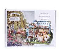 Fdit Maison de Poupée Miniature en Bois avec Meubles et Décorations Complets, Idéale pour Les Cadeaux de Saint-Valentin/Noël, Facile à Assembler
