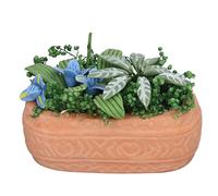 Fdit Maison de Poupée Petite Plante Modèle de Simulation pour Enfants, Ornement de Pot de Fleur Miniature pour Maison de Poupée, Mini Verdure Durable pour de 1:12, Ornement éducatif pour Enfants