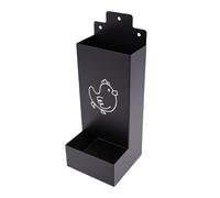 Fdit Mangeoire à Volaille en Fer, Boîte d'alimentation pour Poulet de Grande capacité avec Plateau à Liquide Amovible 23,4 X 9,9 X, Cm pour Accrocher sur Une Cage ou Une Branche