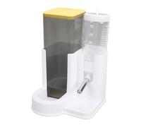 Fdit Mangeoire Automatique et Distributeur d'eau pour Hamster, Bol d'eau Anti-basculement 2 en 1 pour Petits Animaux, Accessoires de Cage 80 ML, 10,5 X 11 X 15 Cm, Bleu