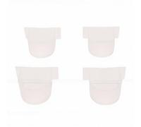 Fdit Mangeoire de Nourriture pour Cage à Oiseaux, 4 Pièces Bols en Plastique Transparents Anti-déversement Distributeur d'alimentation pour Animaux de Compagnie pour (Demi-Cercle)