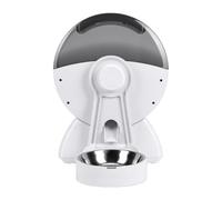 Fdit Mangeoire Intelligente pour Animaux de Compagnie de 2 L avec Alimentation Programmée et Télécommande pour Les Propriétaires d'animaux Occupés, Conception sans Obstruction avec