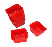 Fdit Mangeoire pour Cage à Poulet - Lot de 10 Bols d'alimentation Suspendus, Récipient à Boisson épais - Sûr et Pratique, Conception à Crochet de Suspension, Large Application pour Pigeons et Poulets