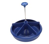 Fdit Mangeoire pour Porcelets, Bol d'alimentation en Plastique Multi-Compartiments à 5 Fentes, Conception de Grande capacité pour Plusieurs Porcelets, Mangeoire de Ferme Facile à