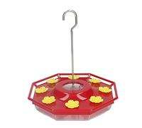 Fdit Mangeoires Anti-Fuite pour Colibris Suspendues à 8 Ports de Fleurs, Protection Contre Le Nectar, pour Les Amoureux des Oiseaux