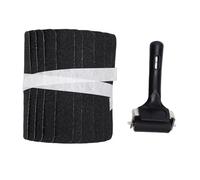 Fdit Marches D'escalier Adhésives Antidérapantes, Bandes D'escalier avec Rouleau pour une Meilleure Adhérence sur les Marches Extérieures, Pont Glissant et Rampe D'entrée (4 * 24 pouces)