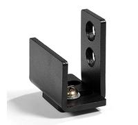 Fdit matriel en Acier Noir Coulissant Grange Bas de Porte Fixation Murale Guide au Sol avec des vis