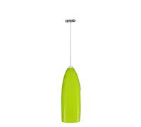 Fdit Mélangeur à café électrique Mousseur à Lait Mélangeur à Main avec Tête en Acier Inoxydable pour Cuisine Restaurant café (GREEN)