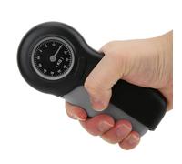 Fdit Mesure de la Force de Préhension ABS, écran Géant, Compteur de Poignée pour L'entraînement de Force, Noir et Bleu (Noir Gris)