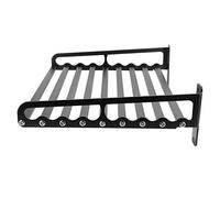 Fdit Microwave -Rack Wally Kitchen Organisateur Easy Montage Space Aluminium Black 60x40x14cm Idéal pour Les Petites Pièces (60 * 40)