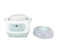 Fdit Mijoteuse électrique en Céramique 200 W 1 L avec Minuterie, Idéale pour les Soupes aux Herbes et les Nids d'hirondelles. Cuisine Saine et sans Danger, sans rayonnement. (Prise européenne 220 V)