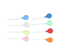 Fdit Mini Ballons Vibrants pour Maison de Poupée, 8 Pièces, Mousse Colorée, Belle Décoration de bonsaï, Jouet pour la Construction de Maison de Poupée et L'interaction Familiale