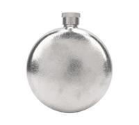 Fdit Mini Bouteille de Vin, Bouteille de Vin en Métal Ultralégère et Portable avec Préservation du Goût Pur pour les Voyages en Plein Air, le Camping, la Randonnée et les (Rond 2,6 pouces)