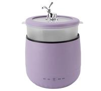 Fdit Mini Cuiseur électrique 1.8L 450W, Cuiseur à Riz Multifonction avec Cuve Intérieure en Céramique Antiadhésive pour Cuisson Rapide en Dortoir, Bureau, Voyage (PURPLE)