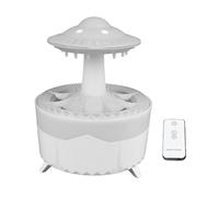 Fdit Mini Humidificateur Champignon avec Veilleuse 7 Couleurs et Télécommande pour Aromathérapie de Bureau, Chambre à Coucher, Utilisation Continue 48 Heures, Arrêt Automatique, Pas de (WHITE)