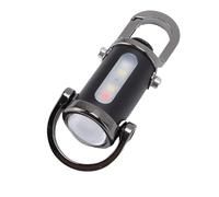 Fdit Mini Lampe de Poche Porte-clés Compacte 1200LM Super Lumineuse, Torche LED Rechargeable Portable pour les Urgences Extérieures à la Maison, Alliage D'aluminium