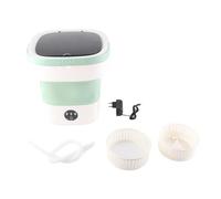 Fdit Mini Lave-seau Portable, Machine à Laver Pliable de 7,5 L avec Essorage Doux et Tuyau de Drainage, Entièrement Automatique pour une Utilisation en Dortoir à Domicile (Prise UE)