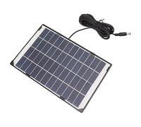 Fdit Mini panneau solaire portable - Chargeur de panneau solaire 6 W 12 V Dc5521 - Caméra de surveillance extérieure - Chargeur pour lampe solaire de pelouse