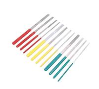 Fdit Mini Poignées Confortables avec Un Fichier de dureté Haute de 12 pc. Fichier Plat Excellentes Performances pour Le Métal et Autres Matériaux