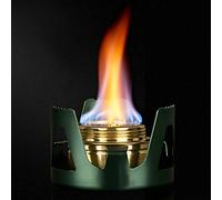 Fdit Mini Portable Cuire à L'extérieur Cuire le Carburant à L'alcool, Trous de Ventilation D'air, Couvertures Scellées, Adaptées à la Maison et au Camp (GREEN)