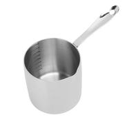 Fdit Mini Pot de Frite, Grade de Nourriture 304 Pot de Réchauffeur de Lait en Acier Inoxydable, pour les Cuisinières à Induction et Poêle à Gaz, Petite Cuisine ou Utilisation en