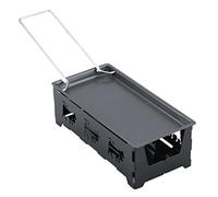 Fdit Mini Raclette Grill pour Fromage, Poêle à Feuille de Transport sans But Portable, Acier au Carbone de Résistance à Haute Température, Pratique à Utiliser et Propre et Pliable