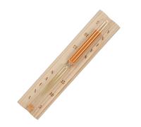 Fdit Minuterie de Sauna en Bois de Pin, Sablier de 15 Minutes avec Verre Résistant à la Chaleur et Support Mural pour Hammam, Salle de Sport, Centre de Remise en Forme