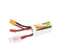Fdit Mise à Niveau de la Batterie Lipo 550mAh 70C 11.1V 3S avec Prise JST XT30 pour Voiture de Course RC Quadcopter FPV LS180