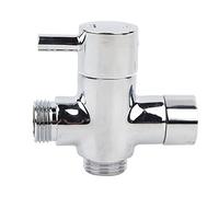 Fdit Mitigeur de Douche G1/2, Répartiteur de Bras de Douche, 3 Voies en Laiton chromé pour Pommeau de à Main et Fixe
