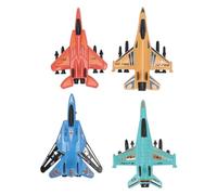 Fdit Modèle d'avion de Chasse en Alliage Réaliste, 4 Pièces à Collectionner pour Enfants, Ensemble d'avion de Chasse Miniature pour Enfants (#11)