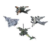 Fdit Modèle D'avion en Alliage, Mini échelle Exquise, Jouet D'avion à Tirer pour Enfants, Cadeau D'anniversaire (Camouflage)