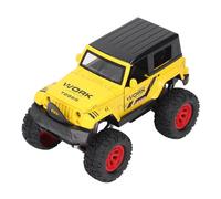 Fdit Modèle de Jouet de Voiture Tout-Terrain à Toit Rigide en Alliage-imitant L'apparence Réelle du Véhicule Tout-Terrain pour Une Récréation Engageante (Yellow)