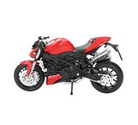 Fdit Modèle de Moto en Alliage Réaliste à L'échelle 1:12, Jouet pour Enfants, Collection D'exposition, Matériau de qualité Supérieure pour Une sans Fin, adapté aux Garçons, Cadre de Miroir et (Rouge)