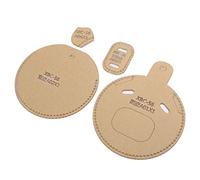 Fdit Modèle de Portefeuille en Acrylique, Ensemble de 4 Pochoirs D'artisanat en Cuir pour Bricolage Porte-monnaie Faisant un Motif de Coupe Transparent pour les Amateurs D'artisanat