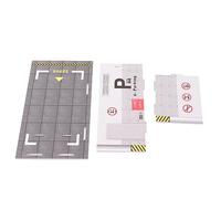 Fdit Modèle de Simulation de Stationnement avec Un Excellent Design et Un Réalisme élevé, Facile à Assembler, pour Affichage ou Collection (Modèle de Parking)