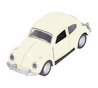 Fdit Modèle de Voiture Vintage en Métal moulé avec Fonction de Retrait, Détails Réalistes, pour Amis, Alliage et Plastique (Beige)