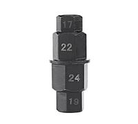 Fdit Motorcycle Confortable Roue Avant - Axle Repousser Outil pour Le Changement de Pneu, Robust Metal Black 17 19 22 24 Mm
