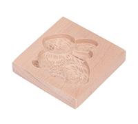 Fdit Moule à Biscuits en Bois, Moule de Cuisson en Bois de Hêtre avec Motif sculpté pour Biscuits, Pain D'épices et Pâtisseries, Outil de Gaufrage Réutilisable pour L'argile (lapin)