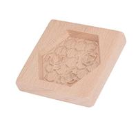 Fdit Moule à Biscuits en Bois, Moule de Cuisson en Bois de Hêtre avec Motif sculpté pour Biscuits, Pain D'épices et Pâtisseries, Outil de Gaufrage Réutilisable pour L'argile (Décor d’abeille)