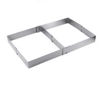 Fdit Moule à Gâteau Circulaire, Outil de Cuisson Tiramisu en Acier | Taille Ajustable pour Desserts en Couches, Construction en Acier Inoxydable pour Four, Idéal pour Tartes et Mousses Maison