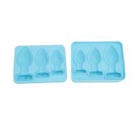 Fdit Moule à Glace en Silicone 3D Fantaisie avec Couvercle, Bac à Glaçons Empilable pour Cocktails au Whisky, Moule Multi-usage pour Chocolat et Desserts, Ensemble de Bacs à Glaçons