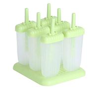 Fdit Moule à Glace Réutilisable à 6 Compartiments en Silicone Alimentaire, avec Démoulage Facile, pour Réaliser Soi-même Glaces, Yaourts Glacés et Puddings à la maison.