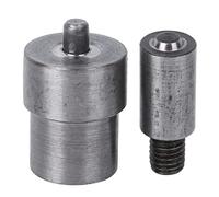 Fdit Moule à œillets en Acier 45#, Ensemble D'outils de Fixation à Pression et à œillets de 3 Mm à 20 Mm pour Chaussures de Ceinture et Bagages, Outil de Réglage 2 Pièces pour (6.0mm)