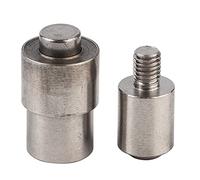 Fdit Moule à œillets en Acier 45#, Ensemble D'outils de Fixation à Pression et à œillets de 3 Mm à 20 Mm pour Chaussures de Ceinture et Bagages, Outil de Réglage 2 Pièces pour (10.0mm)