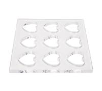 Fdit Moule à Pâtisserie en Acrylique en Forme de Cœur pour de Belles Créations de Pâtisserie pour la Fête de à la Maison - Matériau Acrylique de Haute qualité