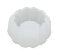 Fdit Moule de Bougie de Citrouille 3D, Moule Réutilisable en Silicone pour